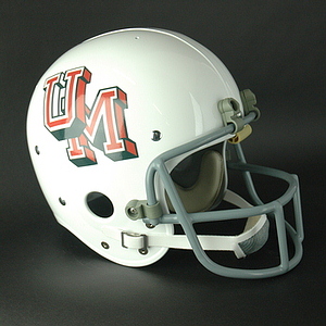 University of miami football deals helmet